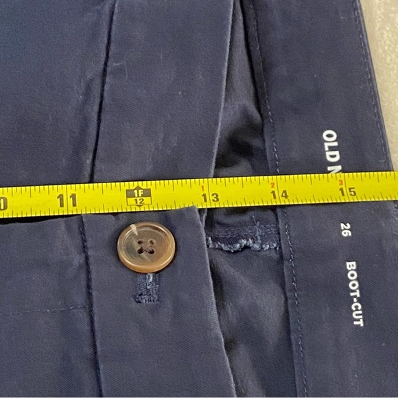 NWT OLD NAVY / Boot Cut Khaki Classic Navy Pants Size 26 - Picture 9 of 10